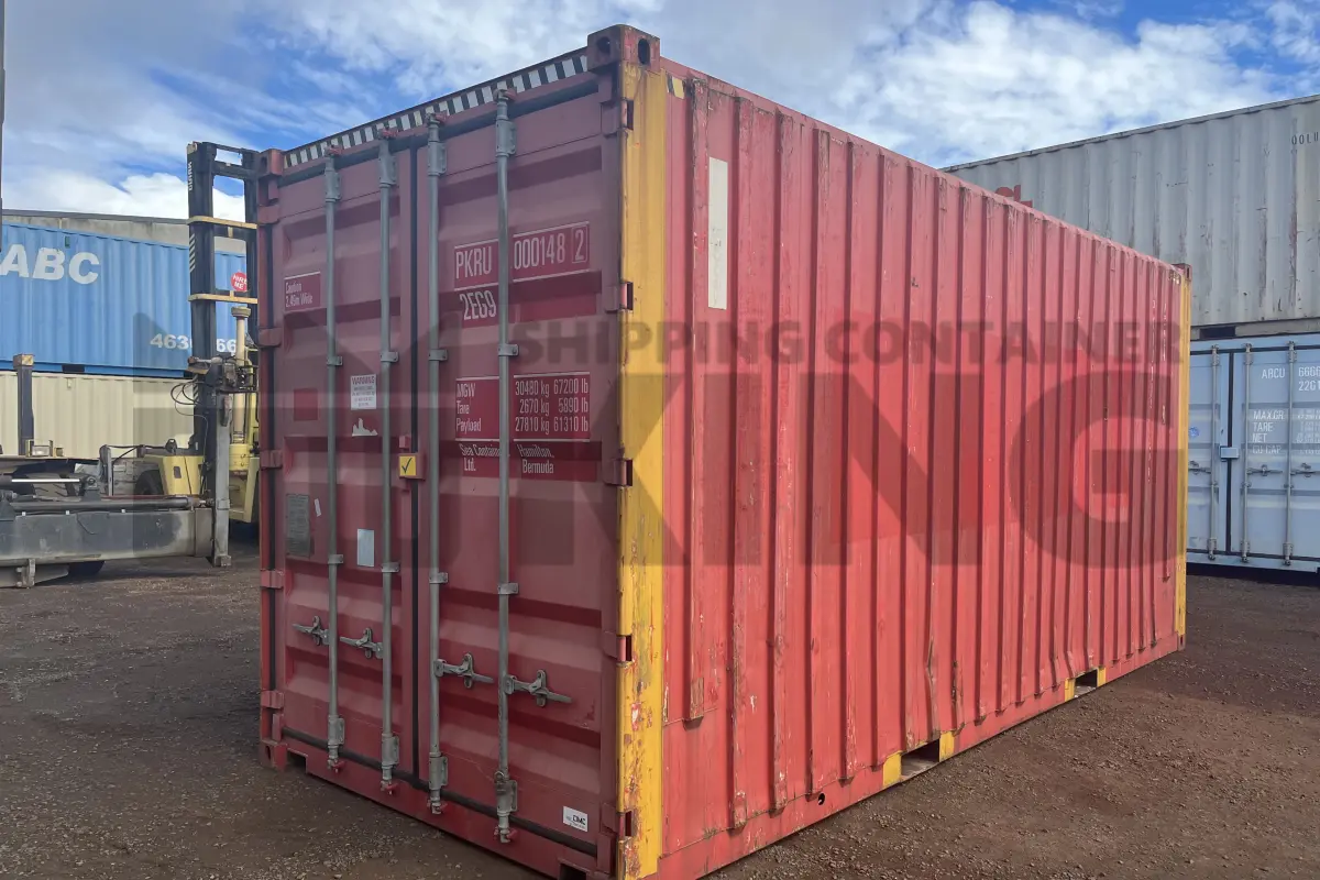 20' High Cube Bulker Shipping Container (Steel Floor With Roof Hatches, 2 Pallets Wide)