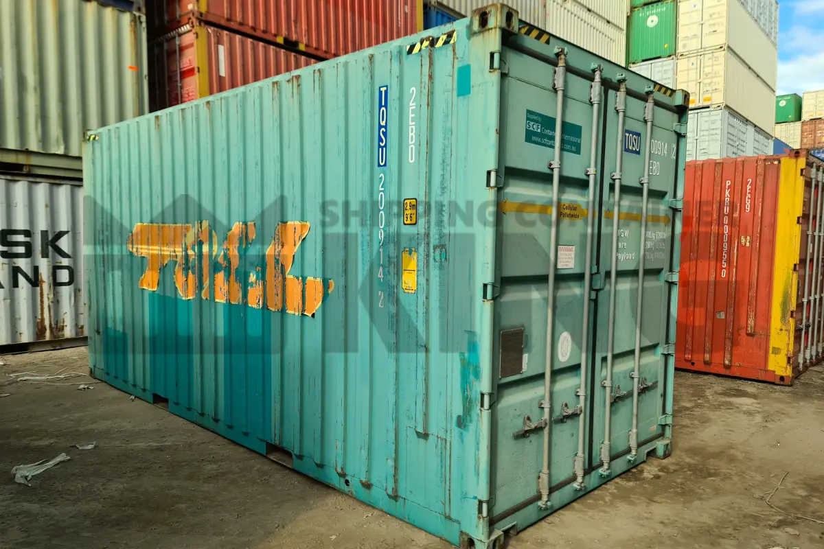20' High Cube Bulker Shipping Container (Steel Floor With Roof Hatches, 2 Pallets Wide)