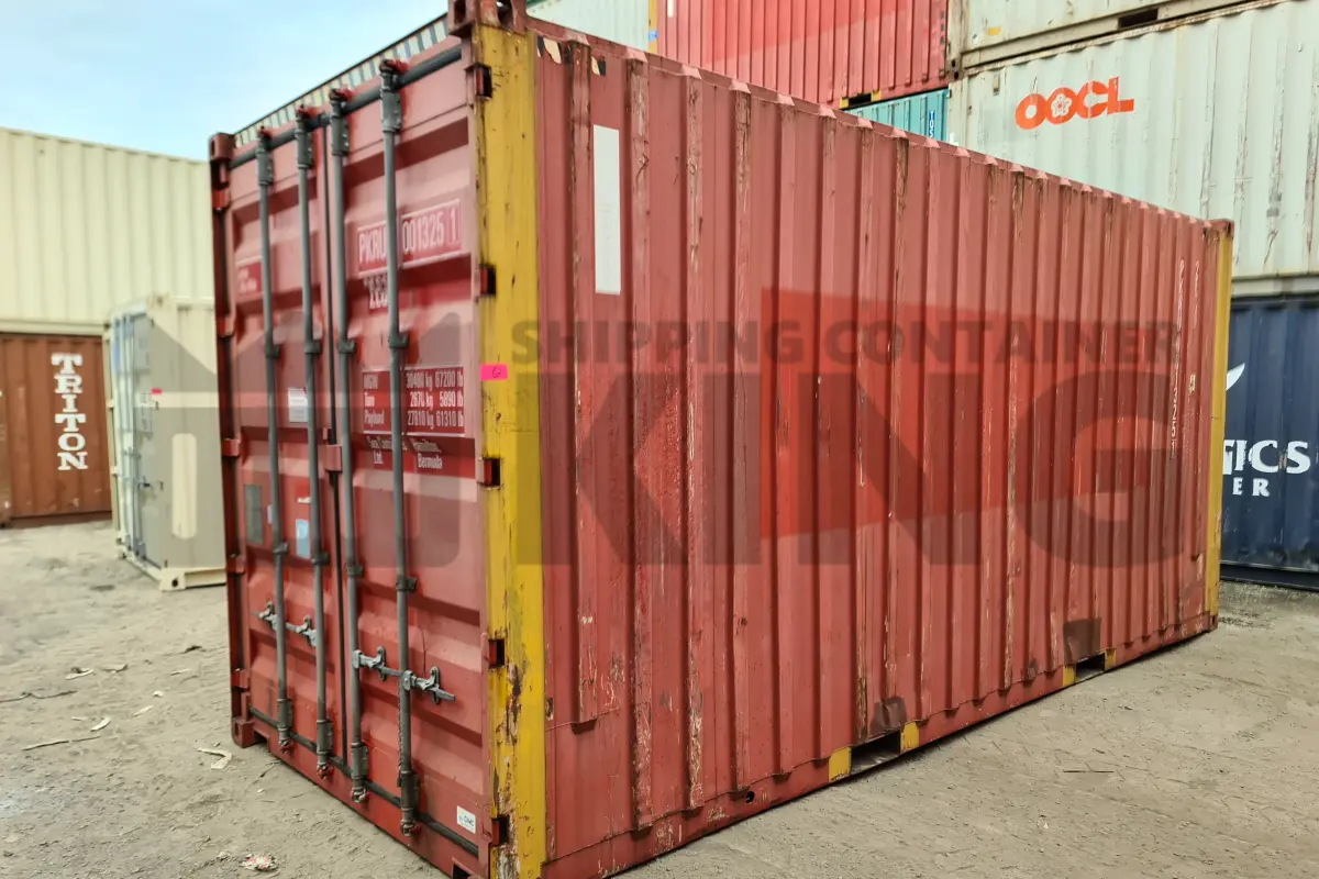 20' High Cube Bulker Shipping Container (Steel Floor With Roof Hatches, 2 Pallets Wide)