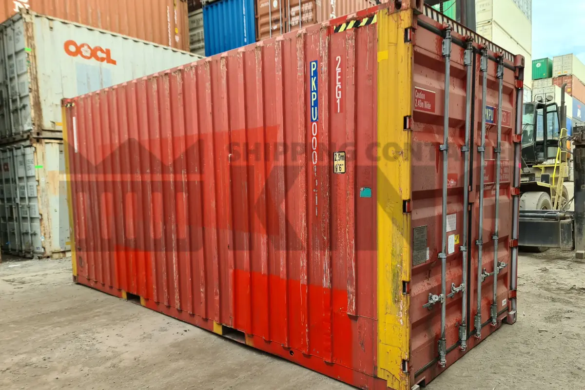 20' High Cube Bulker Shipping Container (Steel Floor With Roof Hatches, 2 Pallets Wide)