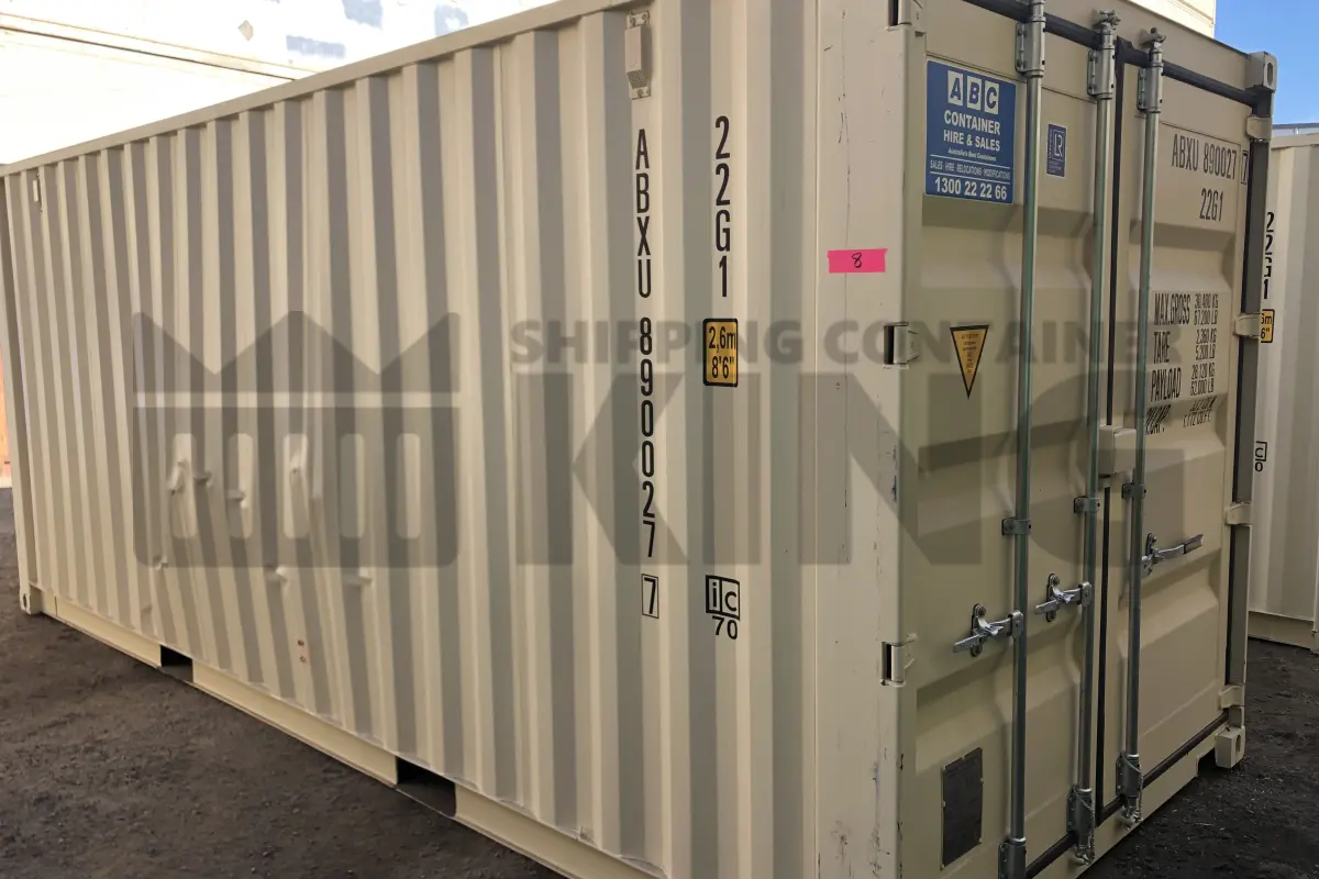 20' Standard Height Steel Container (Steel Floor, Doors One End)