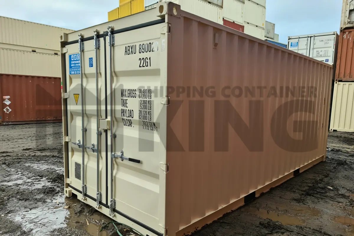 20' Standard Height Steel Container (Steel Floor, Doors One End)