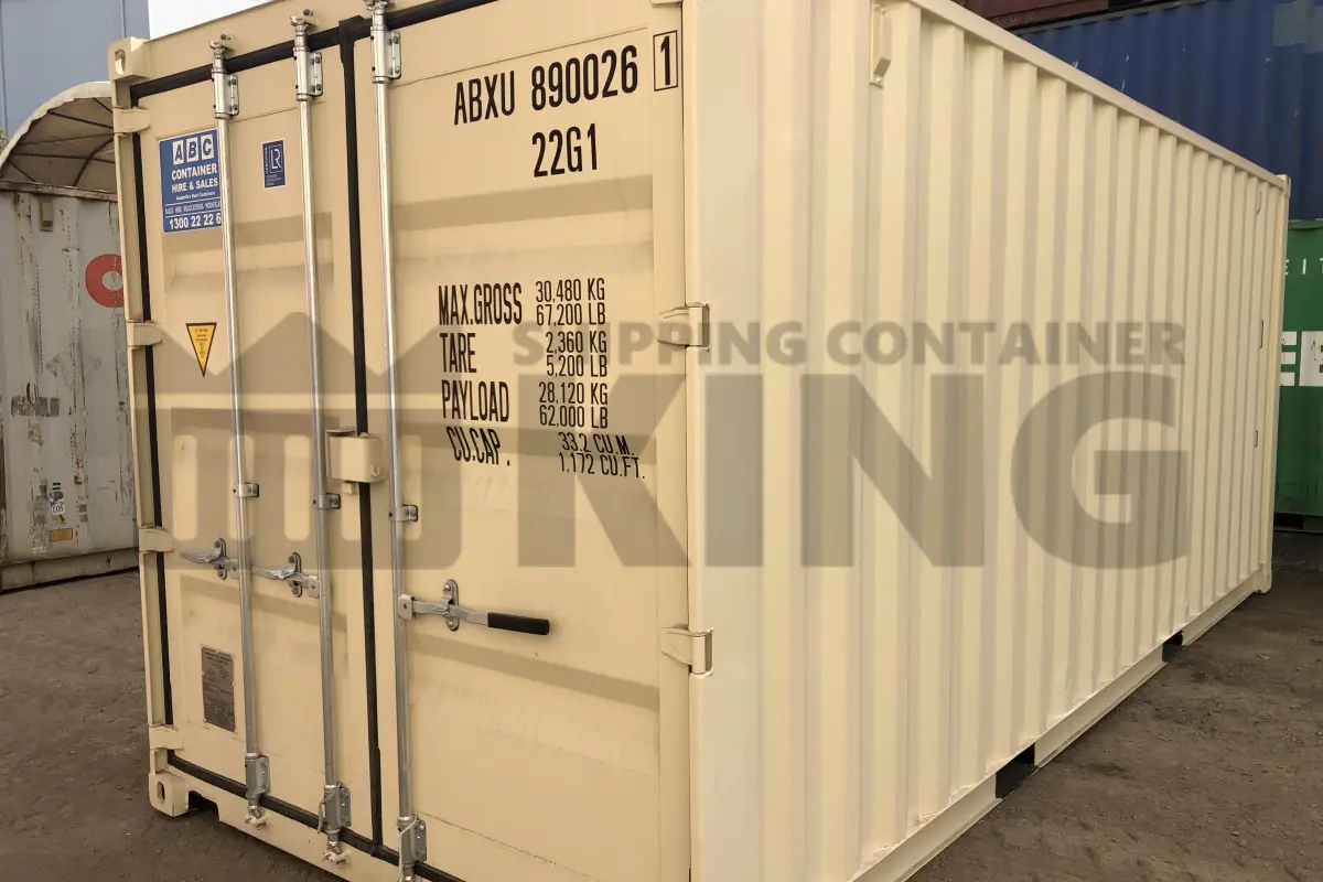 20' Standard Height Steel Container (Steel Floor, Doors One End)