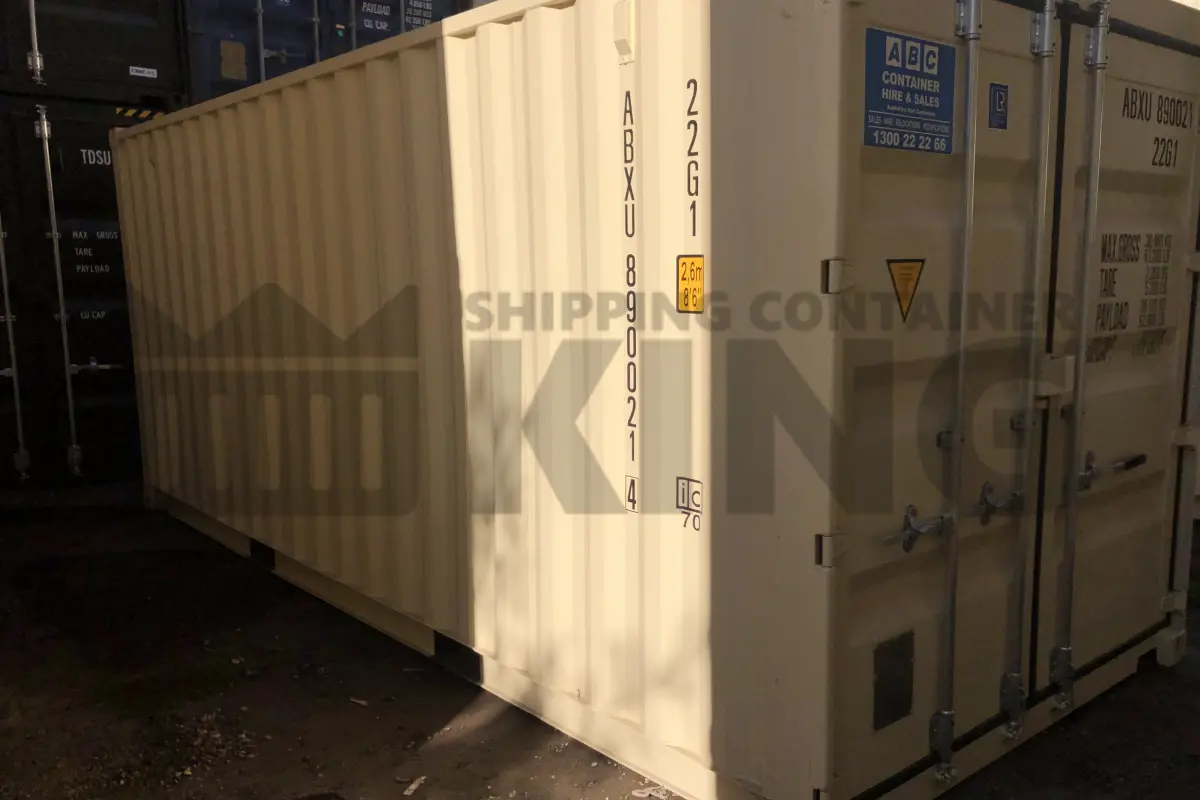 20' Standard Height Steel Container (Steel Floor, Doors One End)