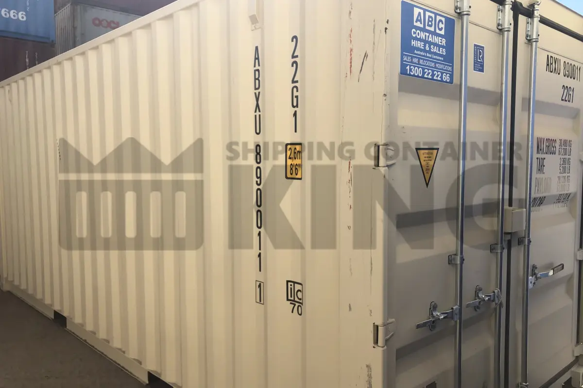 20' Standard Height Steel Container (Steel Floor, Doors One End)