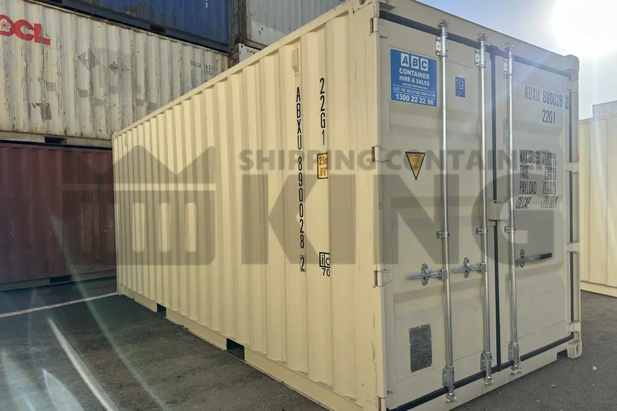 20' Standard Height Steel Container (Steel Floor, Doors One End)