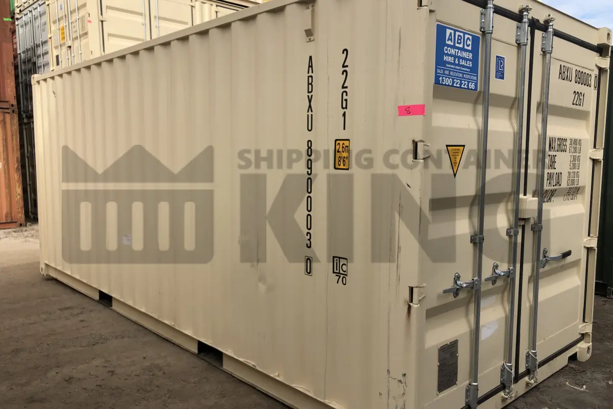 20' Standard Height Steel Container (Steel Floor, Doors One End)
