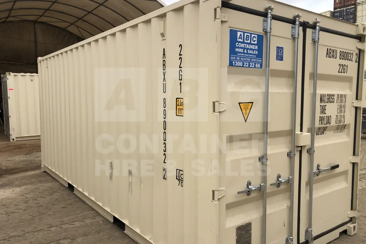 20' Standard Height Steel Container (Steel Floor, Doors One End)