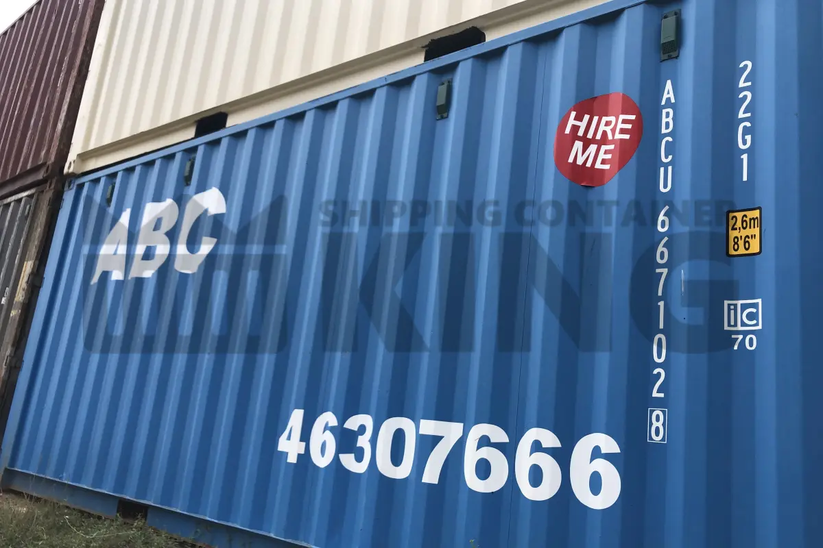 20' Standard Height Steel Container (Doors One End)