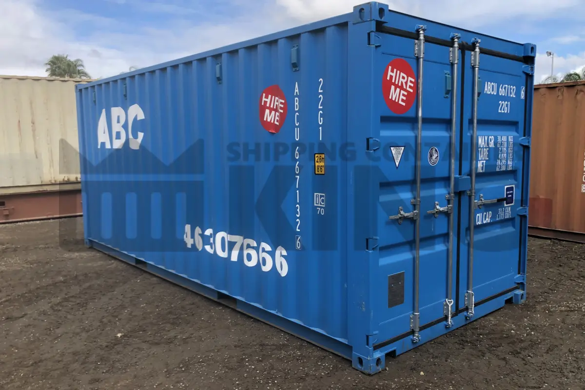 20' Standard Height Steel Container (Doors One End)