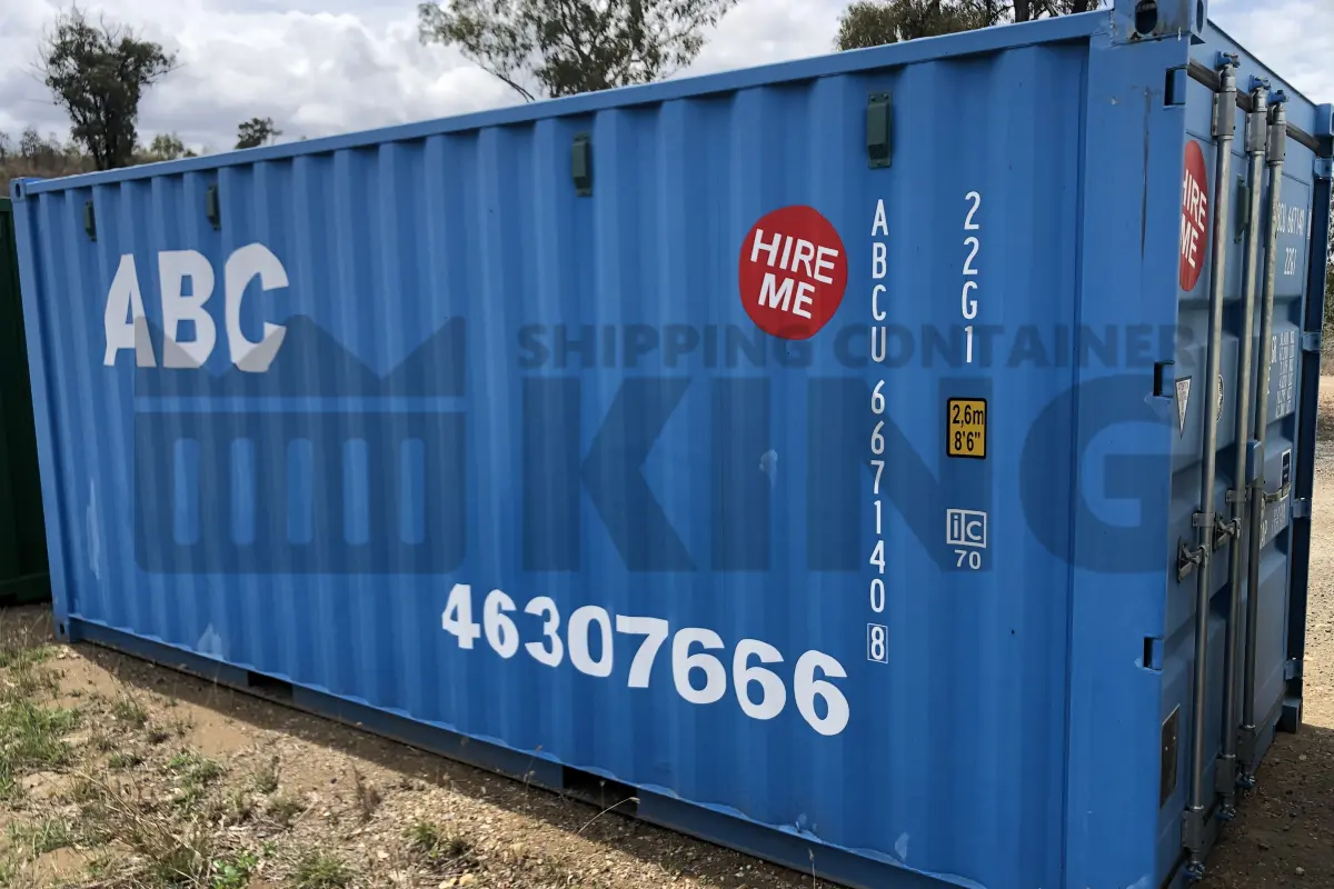 20' Standard Height Steel Container (Doors One End)