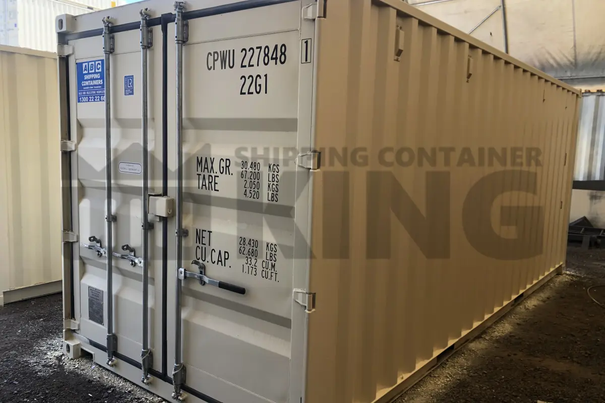 20' Standard Height Steel Container (Doors One End)